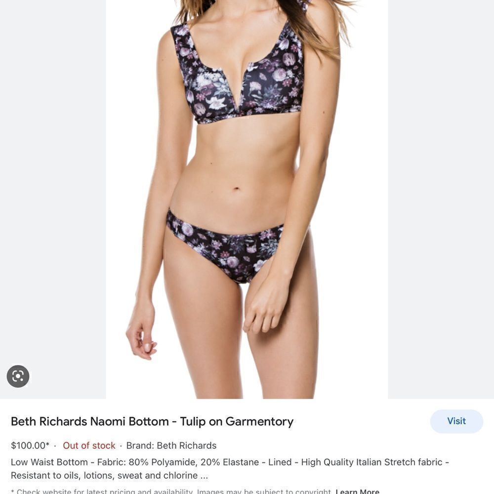 NEW Beth Richards Naomi Swim Bikini Bottoms Low Waist - Picture 2 of 11